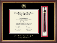 State University of New York Cortland Tassel Diploma Frame in Newport