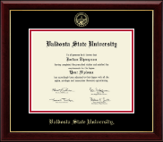 Valdosta State University Gold Embossed Diploma Frame in Gallery