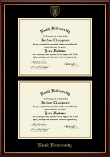 Rush University Double Diploma Frame in Galleria
