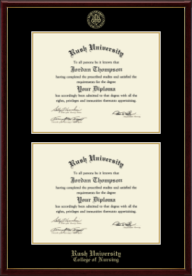 Rush University diploma frame - Double Diploma Frame in Galleria