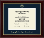 Cheyney University diploma frame - Gold Embossed Diploma Frame in Gallery