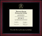 Laramie County Community College Gold Embossed Achievement Edition Diploma Frame in Academy
