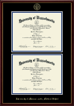 University of Massachusetts Medical School Double Diploma Frame in Galleria