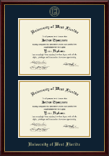 University of West Florida Double Diploma Frame in Galleria