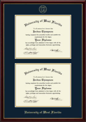 University of West Florida diploma frame - Double Diploma Frame in Galleria