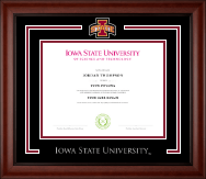 Iowa State University diploma frame - Pewter Spirit Medallion Diploma Frame in Cambridge