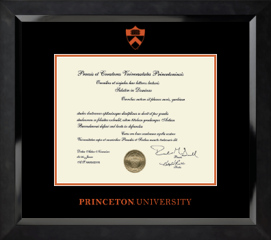 Princeton University diploma frame - Orange Embossed Diploma Frame in Eclipse