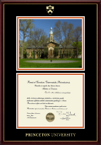 Princeton University Campus Scene Diploma Frame in Galleria
