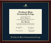Northeast State Community College Gold Embossed Diploma Frame in Galleria