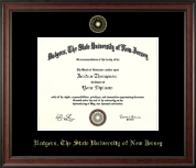 Rutgers University diploma frame - Gold Embossed Diploma Frame in Studio