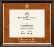 The University of Texas at Austin diploma frame - Gold Engraved Medallion Diploma Frame in Hampshire
