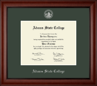 Adams State College Silver Embossed Diploma Frame in Cambridge