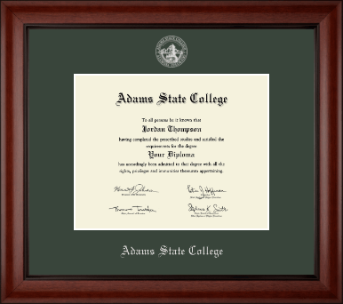 Adams State College diploma frame - Silver Embossed Diploma Frame in Cambridge