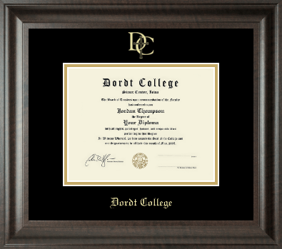Dordt College diploma frame - Gold Embossed Diploma Frame in Acadia