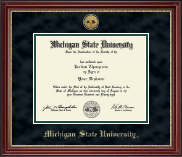 Michigan State University diploma frame - Gold Engraved Medallion Diploma Frame in Kensington Gold