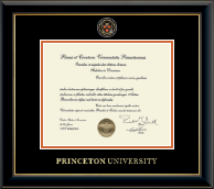 Princeton University Masterpiece Medallion Diploma Frame in Onyx Gold