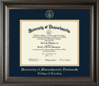 University of Massachusetts Dartmouth diploma frame - Gold Embossed Diploma Frame in Acadia