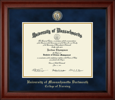 University of Massachusetts Dartmouth diploma frame - Masterpiece Medallion Diploma Frame in Cambridge
