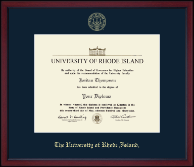 The University of Rhode Island diploma frame - Gold Embossed Achievement Edition Diploma Frame in Academy