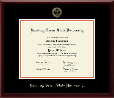 Bowling Green State University diploma frame - Gold Embossed Diploma Frame  in Galleria
