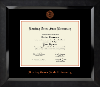 Bowling Green State University diploma frame - Gold Embossed Diploma Frame  in Eclipse