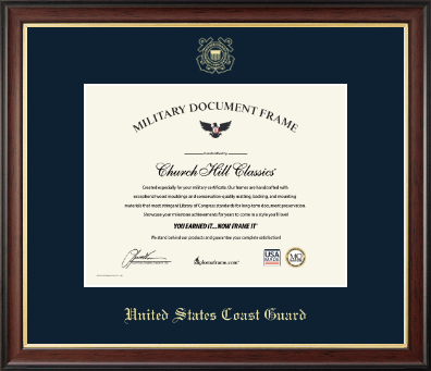 Honorable Discharge Frames certificate frame - Honorable Discharge Certificate Frame in Studio Gold