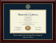 University of California Los Angeles diploma frame - Gold Embossed Diploma Frame in Gallery