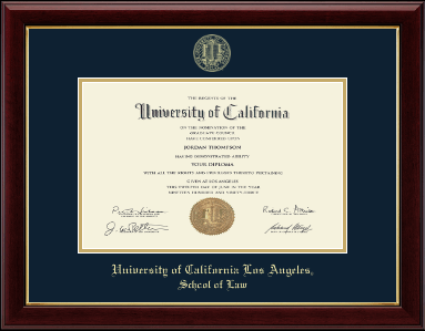 University of California Los Angeles diploma frame - Gold Embossed Diploma Frame in Gallery