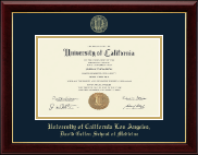 University of California Los Angeles diploma frame - Gold Embossed Diploma Frame in Gallery