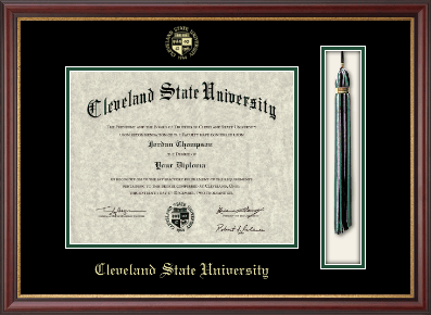 Cleveland State University diploma frame - Tassel & Cord Diploma Frame in Newport