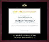 American Board of Physical Therapy Residency & Fellowship Education Gold Embossed Achievement Edition Certificate Frame in Academy