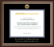 American Board of Physical Therapy Residency & Fellowship Education Gold Engraved Medallion Certificate Frame in Hampshire