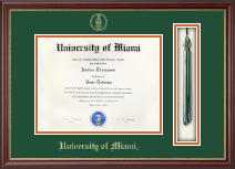 University of Miami Tassel Edition Diploma Frame in Newport