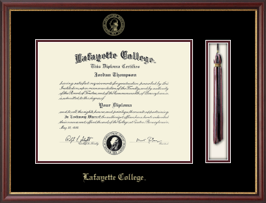 Lafayette College diploma frame - Tassel & Cord Diploma Frame in Newport