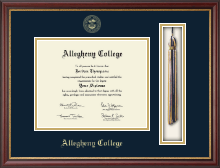 Allegheny College Tassel Edition Diploma Frame in Newport