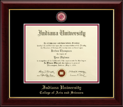Indiana University Bloomington diploma frame - Masterpiece Medallion Diploma Frame in Gallery