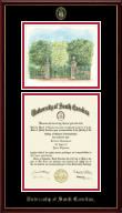 University of South Carolina diploma frame - Campus Scene Overly Edition Diploma Frame in Galleria