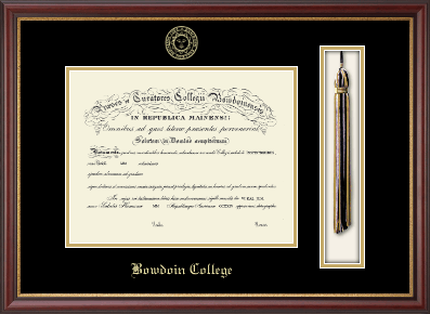 Bowdoin College diploma frame - Tassel & Cord Diploma Frame in Newport