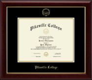 Pikeville College Gold Embossed Diploma Frame in Gallery