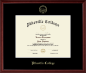 Pikeville College Gold Embossed Diploma Frame in Camby