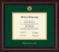 Hollins University diploma frame - Presidential Gold Engraved Diploma Frame in Premier