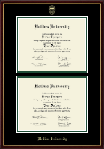 Hollins University diploma frame - Double Diploma Frame in Galleria