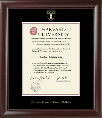 Harvard University diploma frame - Gold Embossed Diploma Frame in Rainier