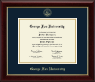 George Fox University diploma frame - Gold Embossed Diploma Frame in Gallery