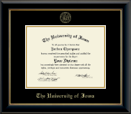 Big Ten Conference diploma frame - Gold Embossed Diploma Frame in Onyx Gold