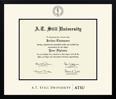 A.T. Still University diploma frame - Icon in Gotham
