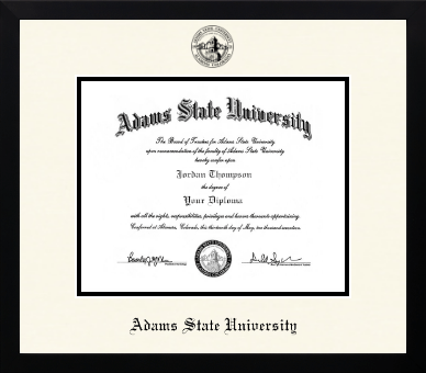 Adams State University diploma frame - Icon in Gotham