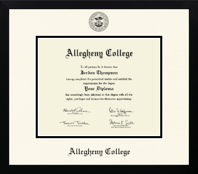 Allegheny College diploma frame - Icon in Gotham