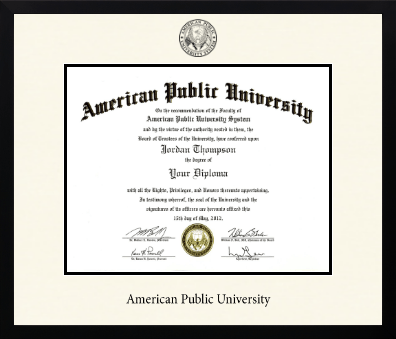 American Public University diploma frame - Icon in Gotham