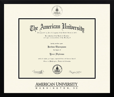 American University diploma frame - Icon in Gotham